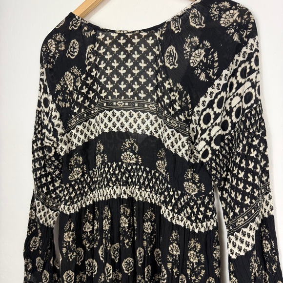 RAGA Black & Cream Boho Maxi Dress - Picture 9 of 12